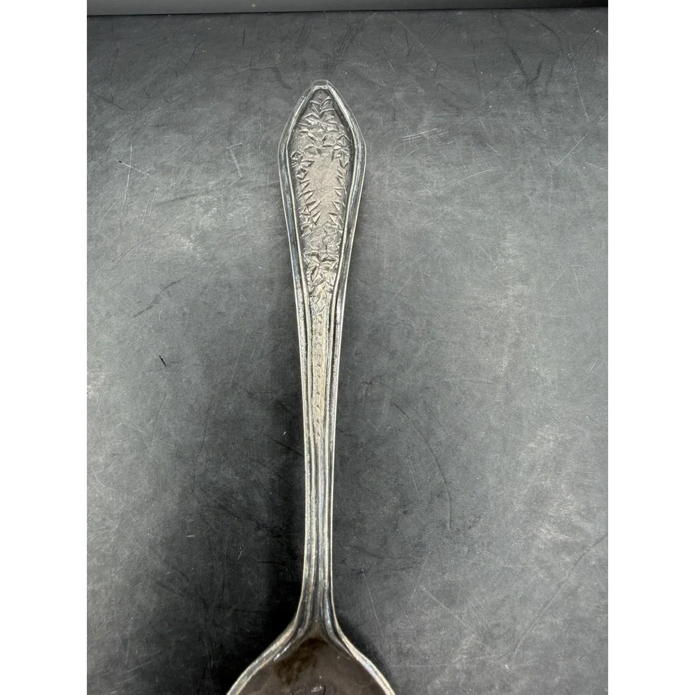 🥄✨ Rare Antique Chinese Silver Spoon – Guide Commemorative Mark 